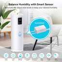 Humidifiers for Large Room Home Bedroom 2000 sq.ft. 17L/4.5Gal Large Humidifier with Extension Tube & 4 Speed Mist,Top Fill Wholehouse Humidifier with 360Nozzle for Plant Office Commercial Greenhouse