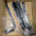 Over The Sink Dish Drying Rack, Adjustable (25.5 to 33.5 inch) 2 Tier Metal Steel Dish Drying Racks for Kitchen Counter with Hooks Paper Towel Utensil Cup Holder Sink Caddy (Black)