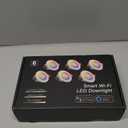 inShareplus 6 Pack 2 Inch Smart Recessed Lighting, WiFi LED Downlight 5W 120V, Dimmable RGBCW 2700-6500K Color Changing, Compatible with Alexa/Google, Ceiling Lights with LED Driver (Corlorful)