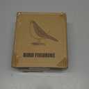 Quoowiit Bird Figurine, Modern Sculpture and Statues for Home Decor, Animal Statues for Bookshelf, Table, Entryway, Fireplace, Resin Decorative Sculpture with Chic Polka Dots Art Design (White)