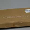 StorageWorks Hat Rack, Closet Organizer and Storage for Baseball Caps,Set of 2 with 10 Adjustable Stainless Steel Clips, Fits All Caps, Natural Wood Color (14"W x 7.5"H)