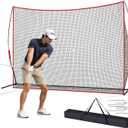 Elevon Golf Practice Hitting Net 10x7ft, Heavy Duty Training Net for Backyard Driving Range & Indoor Swing Practice, Home Golf Equipment for Training