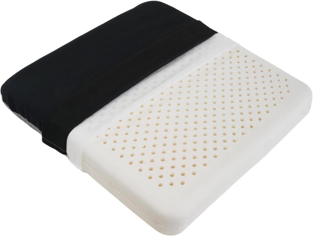 Latex Seat Cushion for Long Hours of Sitting - Office Chair, Car & WheelchairErgonomic SupportMaintains Shape