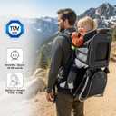 WIPHA Hiking Backpack Carrier for Toddlers, Adjustable Child Carrier with Sunshade, Lightweight Hiking Carrier for Toddlers (Black)
