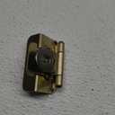 Amerock BPR8704BBZ | Cabinet Hinge | 1/2 in (13 mm) Overlay Double Demountable | Golden Champagne | Kitchen Cabinet Door Hinge | 1 Pair/2 Pack | Functional Hardware