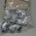 6 Pcs Galvanized Pipe Fittings, 90 Degree L Tube Connector Fit for 1 Inch(25.4 mm) OD Steel Pipe, Structural Elbow Joint Between Two Pipes Connector, Cast Iron