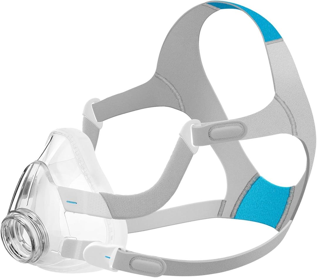 Replacement Frame Set for AirFit F20 - Includes Cushion, Frame, Headgear with Clips(No Elbow) - Reliable Seal, Comfortable Fit, and Great-Value Replacement Supplies (Medium)