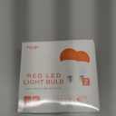 Hooga Sleep Bulb, Blue Light Blocking Red Night Light, 625nm for Healthy Sleep, Baby Nursery, 7W LED (45W Replacement) 2-Pack