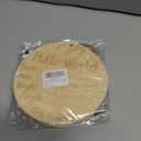 Wooden Baby Announcement Sign, 5.9 Inch Hello World Newborn Birth Sign With Ink Pad Markers for Nursery Name, Birthday, Baby Showers, Photo Props