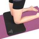Knee Pad Cushion - 0.6 inch (15mm) Thick Exercise Knee Pad for Pain Free Yoga - Perfect Companion for Home Workout - Easy on the Knees, Elbows, Wrists and Back (Does Not Include Yoga Mat)