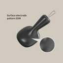 Scalp Massager and Exfoliator,Silicone Hair Head Scrubber with Long Handle for Hair Growth and Dandruff Removal,Shampoo Wet Brush and Hair Shower Comb (Black)