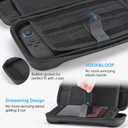 Younik Switch 2 Case Compatible with NS Switch 2 (2025), Carrying Case with 19 Game Card Slots, 4 in 1 Switch 2 Accessories Includes Shoulder Strap, Wrist Strap & Stickers (Black)