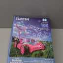 SLOOSH Bubble Lawn Mower Toddler Toys - Spill-Proof Bubble Machine Pretend Gardening Toy for Age 1 2 3 1-3 Year Old Toddler Indoor Outdoor Use, Baby Girl Push Toys Easter Birthday Gift (Pink)
