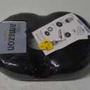 Niceeday Donut Pillow for Office Chair Seat Cushion for Car, Cooling Gel Memory Foam Cushion for Wheelchair Kitchen Chair Driving Desk Chair, Car Seat Cushion Chair Cushions for Sciatica Pain Relief (17.52*13.39*2.76in, Luxry Black)