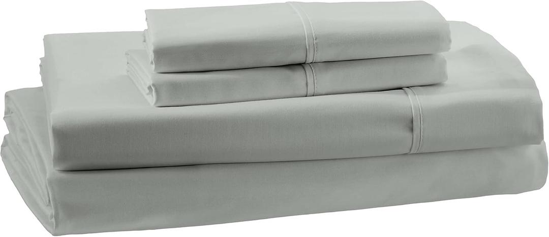 Amazon Aware 100% Organic Cotton 300 Thread Count Sheet Set - Sage Green, King