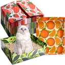 CONLI 30 PCS Disposable Litter Boxes for Cats, Foldable Waterproof Kitten Litter Box Low Entry, Portable Litter Box for Cats Small Pets Animals Travel Needs