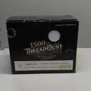 TEXAS LINEN CO. 100% Egyptian Cotton Queen Sheets Set - Luxury 1500 Thread Count Egyptian Cotton Sheets Queen Size Bed Set, 17" Deep Pocket, Soft, Cooling Sateen Hotel Quality Bedding Set - White