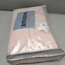 Pretty Light Pink Semi Sheer Curtains 96 Inches Long for Living Room 2 Panels Set, Memory Shaped Pinch Pleated 8 FT Faux Linen Light-Filtering Nursery Curtain Back Tab Elegant Window Drapes W40 x L96