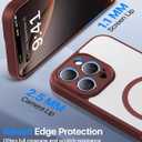 Magnetic for iPhone 16 Pro Max Case [Full Camera Protection][Military-Grade Protection][Compatible with MagSafe] Shockproof Protective Slim Phone Case for iPhone 16 Pro Max, Claret