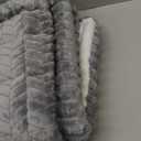 Smiry Non Slip Couch Covers for Dogs, Fuzzy Pet Couch Covers for 3 Cushion Sofa Pet Friendly, Soft Sofa Slipcovers Cushion Furniture Protector Washable (Grey, 27.6" x 82.7")