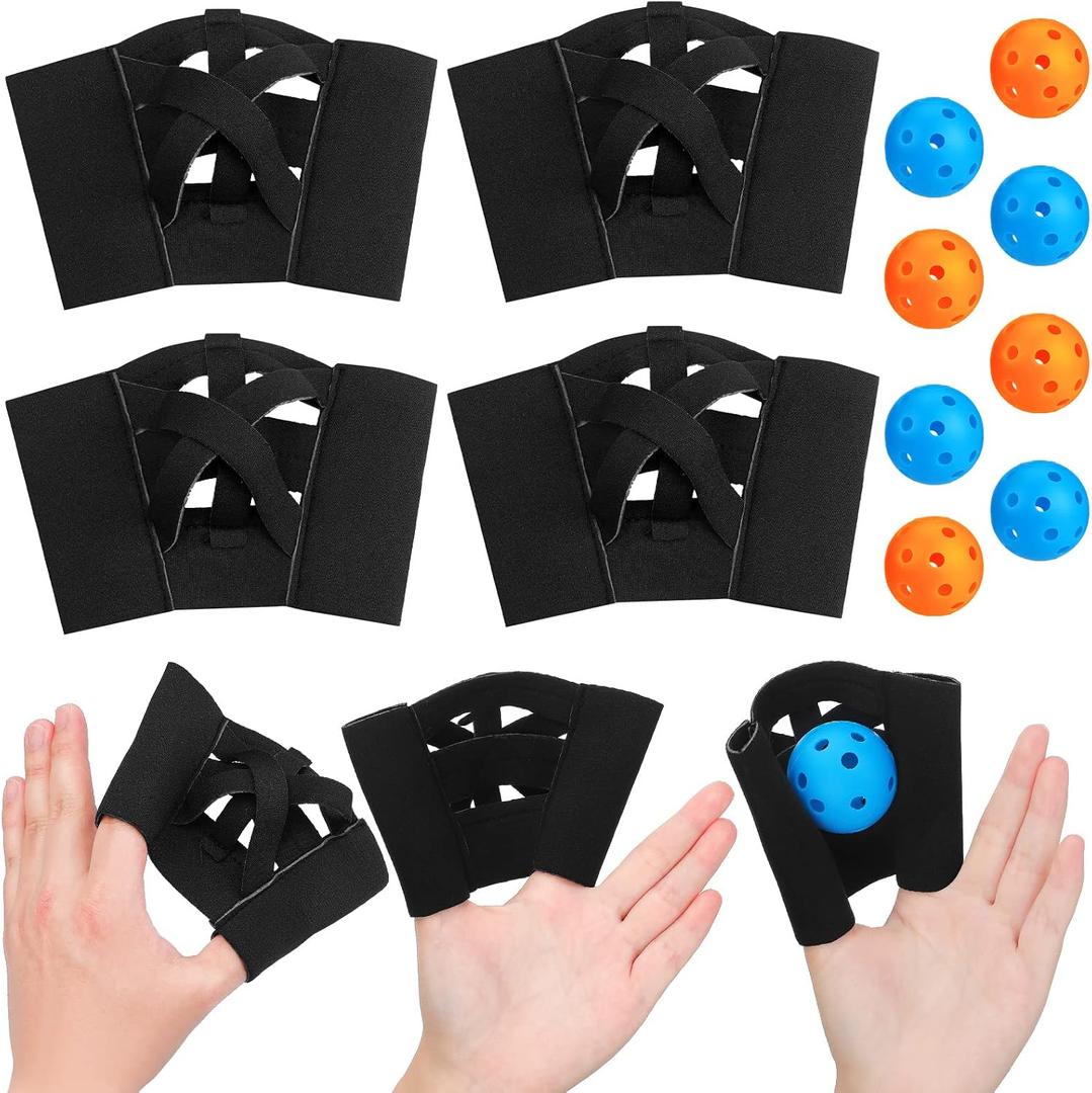 12 Packs Webglove Training Glove for Baseball & Softball Improve Hand-Eye Coordination & Placement Two-Finger Wrap Mitts for Catch Practice Balls Training Catchers Mitt Aids Equipment