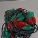 LED Christmas String Lights, 25FT Vintage Multicolor Lights with 27 Red/Green/White Ceramic LED Bulbs, Outdoor String Lights for Christmas Tree Party Backyard - Green