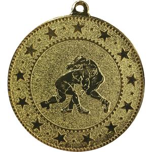 Express Medals Various 10 Pack Styles of Wrestling Award Medals with Neck Ribbons Trophy Award Prize Gift (Design 18)