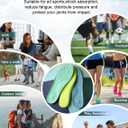 4D Cloud Soles Insoles for Men and Women,Soft Shock Absorption Massage Insoles -Comfort Sports Shoe Inserts Arch Support Insoles, Work Boot Shoe Insole (Green, XS Men 6~7 /Women 7.5)