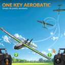 volantexrc RC Plane, 4CH Remote Control Glider Airplane RTF with 6-Axis Gyro, 3 Modes & Aerobatics Easy to Fly, 2.4GHz Radio Controlled Aircraft for Beginners& Adults, Ranger600 Stunt, Black, 600mm Wingspan