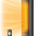 PELONIS Oscillating Ceramic Tower Indoor Space Heater for Home with Oscillation, Programmable Thermostat & ECO Mode, 12H Timer & Remote Control, Safety Protection, 23 Inches, 1500W, PHF15RSAPH23 (Black)