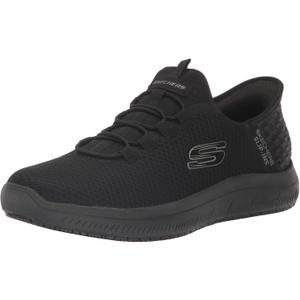 Skechers Men's Summits Colsin Sr Hands Free Slip-Ins Work Shoe (12 Wide, Black)