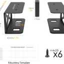 Under Desk Laptop/Mini PC Storage Mount,CPU Holder,Compatible with Dell OptiPlex,Mac Book,Mac mini and More.