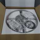 Semi Flush Mount Ceiling Light Fixture, Modern Farmhouse Wood Drum Ceiling Lamp, Rustic Close to Ceiling Lighting for Hallway Entryway Laundry Room Bedroom (Bulb Not Included)