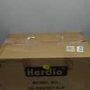 Herdio 6.5" Rock Bluetooth Speakers Outdoor Waterproof IPX7 Wireless Solar Max 200 Watt, TWS Connection Powered with Rechargeable Battery for Garden Patio Deck Pool Backyard (Black, Pair of 1）