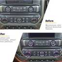 Voodonala for Silverado Radio AC Knobs Air Conditioner Switch Button Center Console Switch Knob Cover Trim for 2014-2018 Chevy Silverado GMC Sierra Accessories Aluminum Alloy, Purple 8pcs