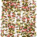 Miracliy 9Pcs 74FT Flower Garland Artificial Rose Arch Vines Fake Spring Floral Garland for Flower Wall Backdrop Wedding Mothers Day Garden Tea Party Decoration