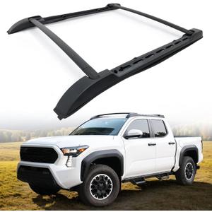 260LBS Aluminum Roof Rack Cross Bars Fit for 2024 2025 2026 Toyota Tacoma Double Cab | Heavy-Duty, Waterproof & Rustproof | for Kayak, Bike, Snowboard Low Profile OE Style Tacoma Storage Accessories