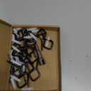 20 PCS Q-Hanger Hooks for String Lights, Ceiling Hooks for Hanging Plants, Wind Chimes, Bird Feeders, Lanterns, Christmas Decorations (Square Hanger) Black