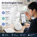 Smart Wearable Translator,AI Translator Language Translator,Supports 165 Languages Real Time Translation,Device Spanish & English Practice Companion,Travel traductor de idiomas portatil
