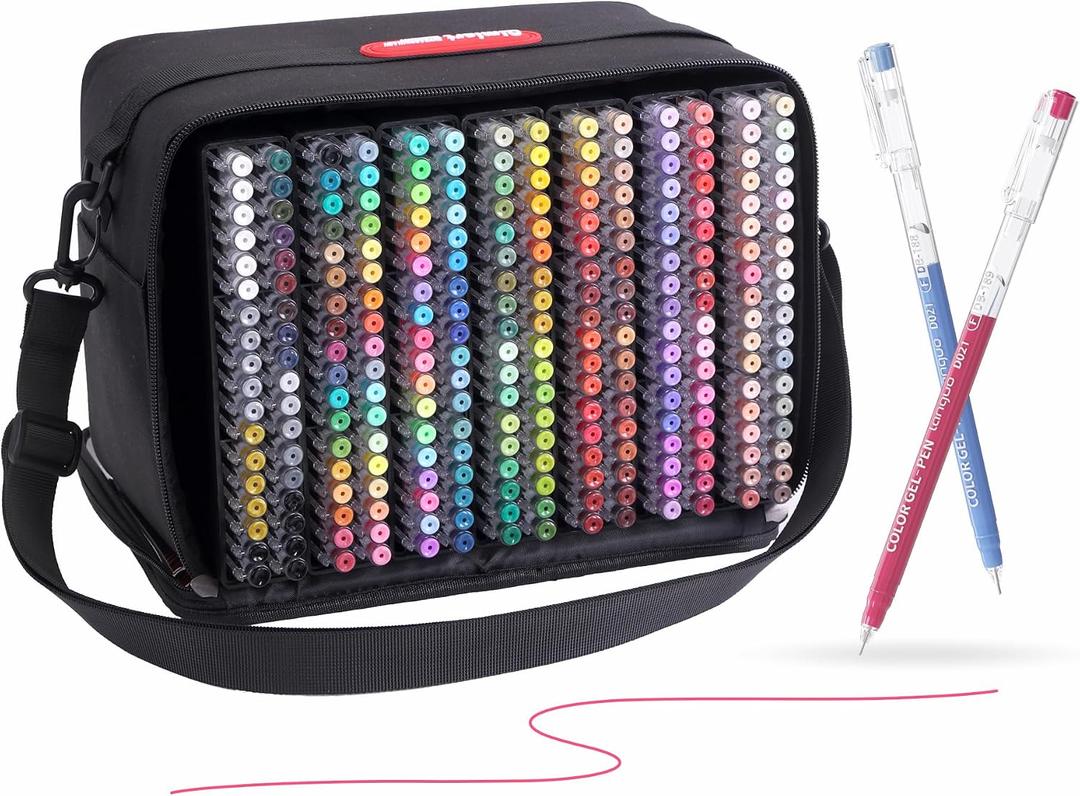 234 Unique Colors Gel Pens for Coloring, 252 PCS 0.6mm Point
