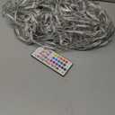 240 LED Net Lights, 35 Colors Changing 4th of July Net Lights Outdoor Clear Wire, 14.8ft x 5ft Connectable Red White Blue Mesh Lights for Bushes Christmas Halloween Holiday Party Hedge Patio Decor