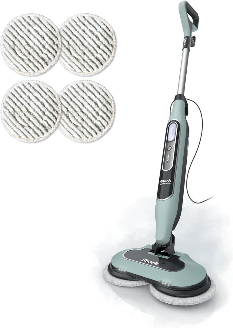 Shark Steam & Scrub Steam Mop, All-in-One Hard Floor Cleaner, Grey, S8001