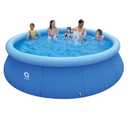 DIMAR GARDEN 12ft x 36in Inflatable Swimming Pool, Outdoor Round Top Ring Above Ground Pools