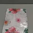 Horaldaily Summer Tablecloth 5270 Inch Rectangular, Tropical Flowers Monstera White Washable Seasonal Table Cover for Party Picnic Dinner Decor