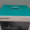 HiCOZY Countertop Ice Maker with Handle, Ice in 6Mins, 26 lbs/Day,Portable Ice Maker Machine with Self-Cleaning for Apartment/Under Cabinet/Kitchen/Office/Camping/RV/Home Bar(Black) (11.6"D x 11.4"W x 8.66"H)