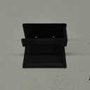 HITSLAM Toilet Paper Holder with Shelf, Stick on Matte Black Toilet Paper Roll Holder, Self Adhesive or Wall-Mount with Screws for Bathroom,Washroom