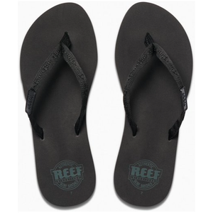 REEF Ginger Women's Flip Flop Sandals (Black,10)