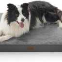 Bedsure ComfyFleece XL Dog Bed for Crate - Extra Large Orthopedic Pet Beds with Removable Washable Cover, NOT Waterproof Egg Crate Foam Mat for Pets Up to 80 lbs, 41"x27"x3.3", Not for Chewers