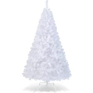 6Ft-Artificial-PVC-Christmas-Tree-W-Stand-Holiday-Season-Indoor-Outdoor-White