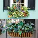 LAVEVE 30 Inches Trough Coco Liner Replacement for Plant Hanging Basket, 2 Pcs Thick Coconut Fiber Liners for Garden Flowers Planter, Window Flower Box, Vegetables Pot